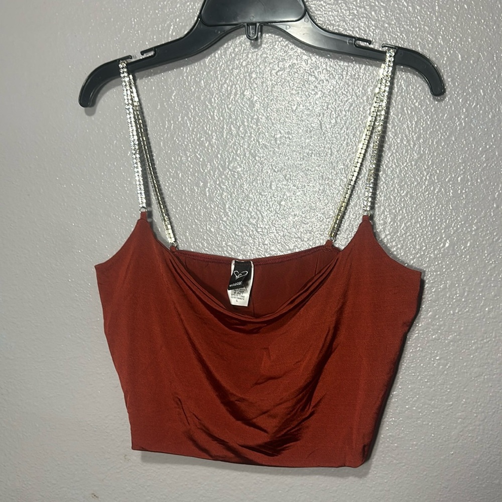 Crop top marrón